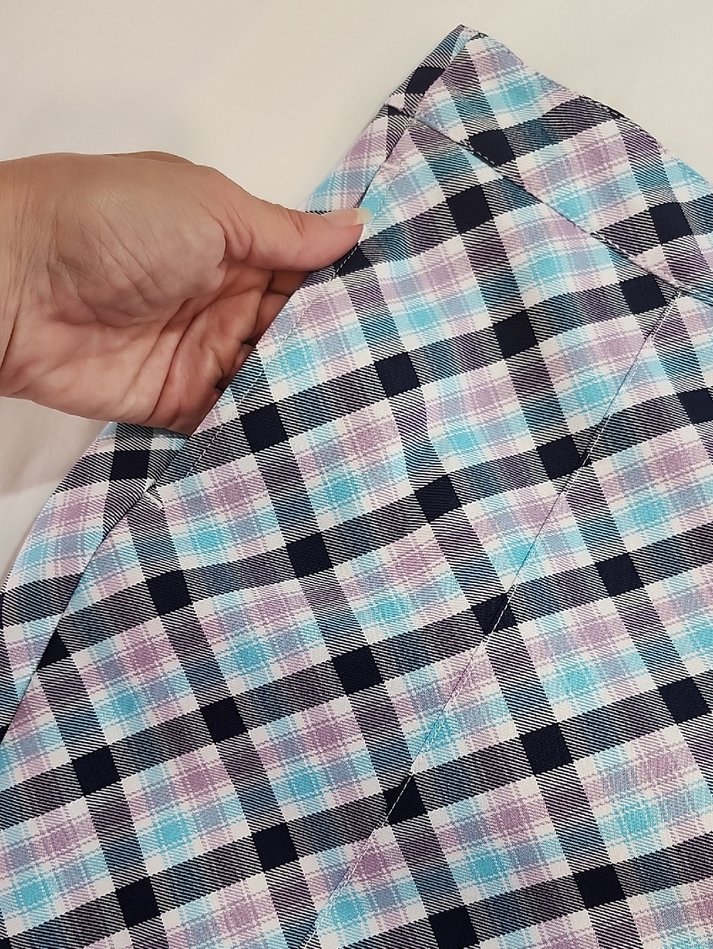 Lady Hagen Womens Plaid Golf Skort in Blue, Purple and White Size 6 Zipper Front - Picture 5 of 8